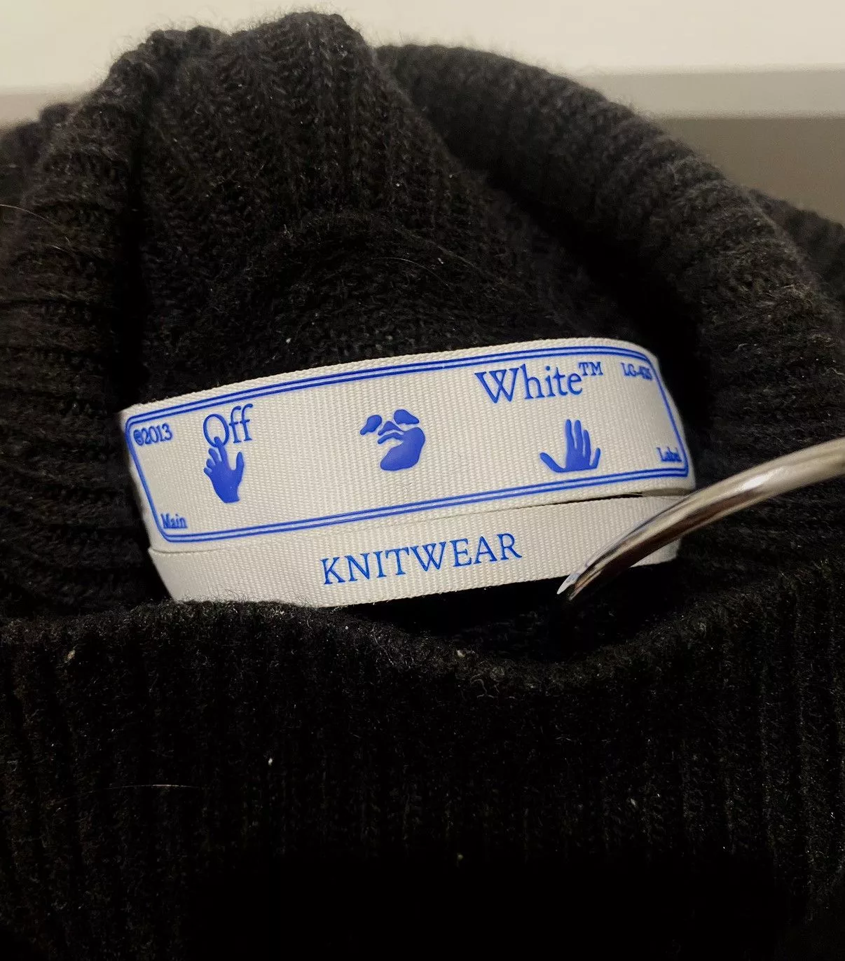 Off-White Jackets Off-White turtleneck long sleeve wool sweater Black