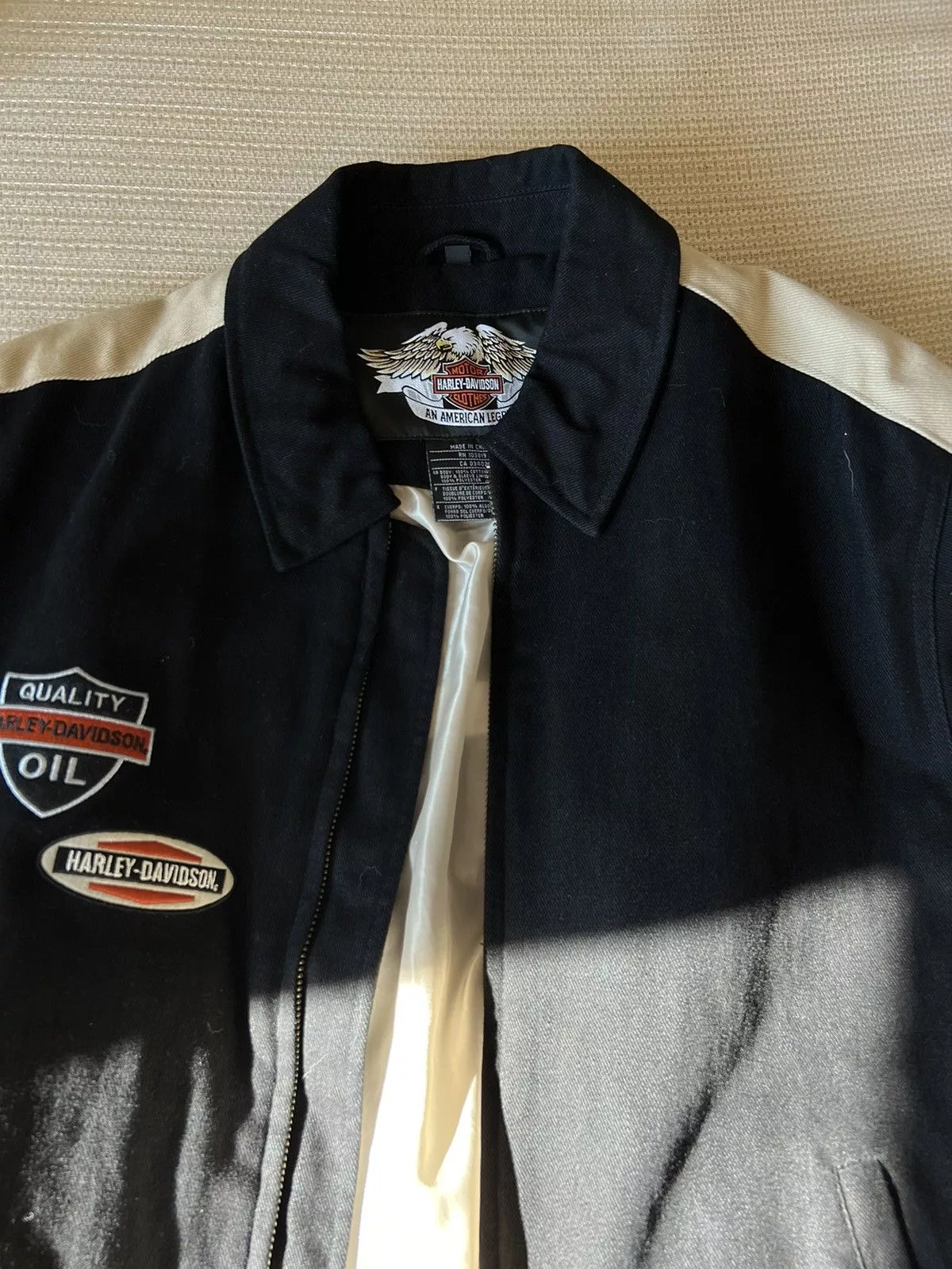 Harley Davidson Denim Jackets Harley Davidson × Vintage Harley Davidson Detroit Style Black