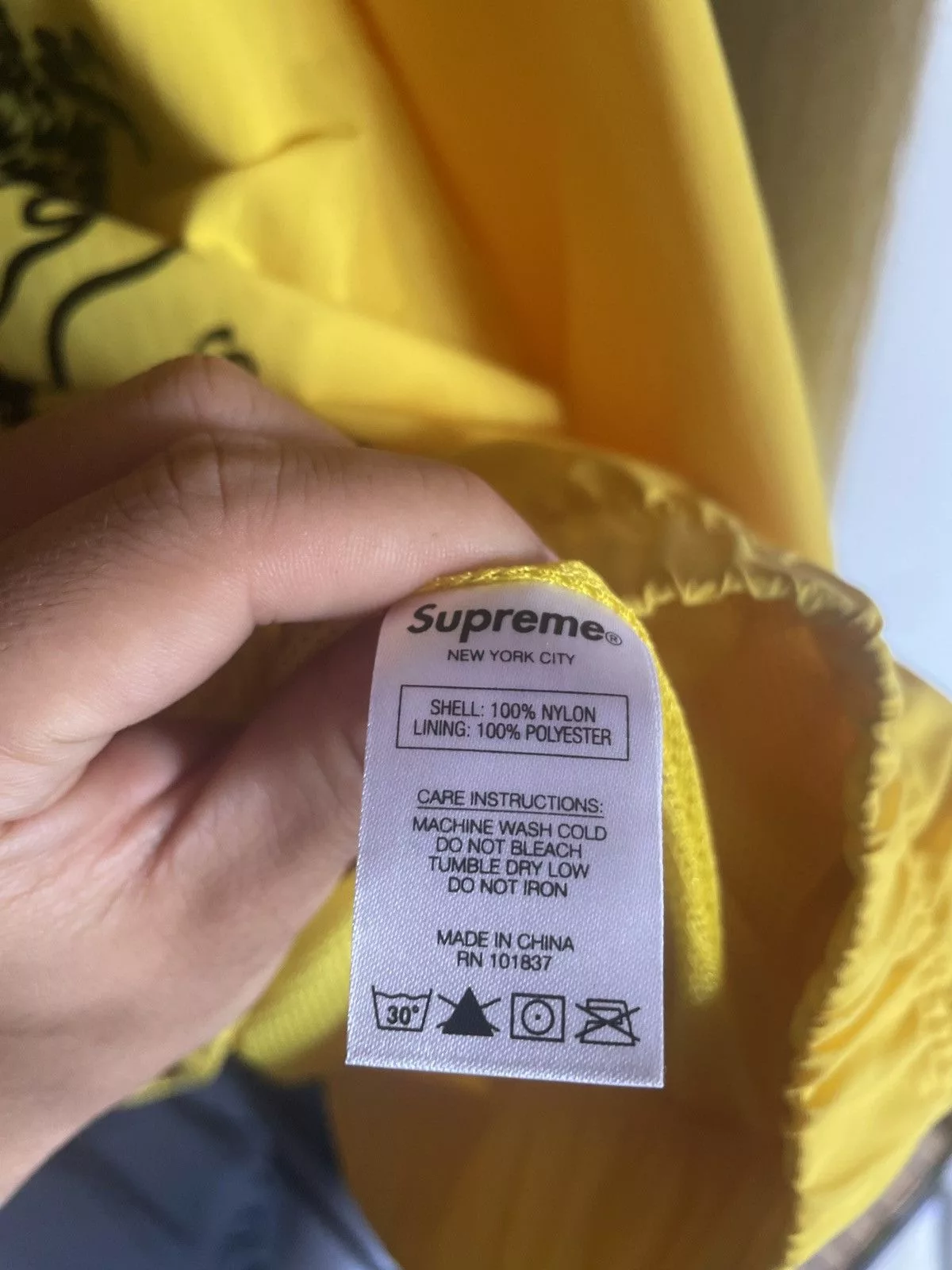 Supreme Light Jackets Supreme Dragon Track Jacket Yellow