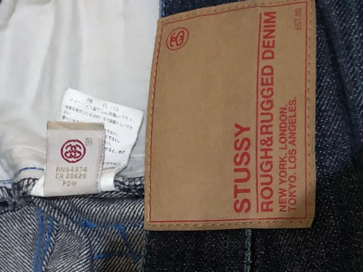 Stussy Denim STUSSY SPELL OUT JORTS y2k Blue