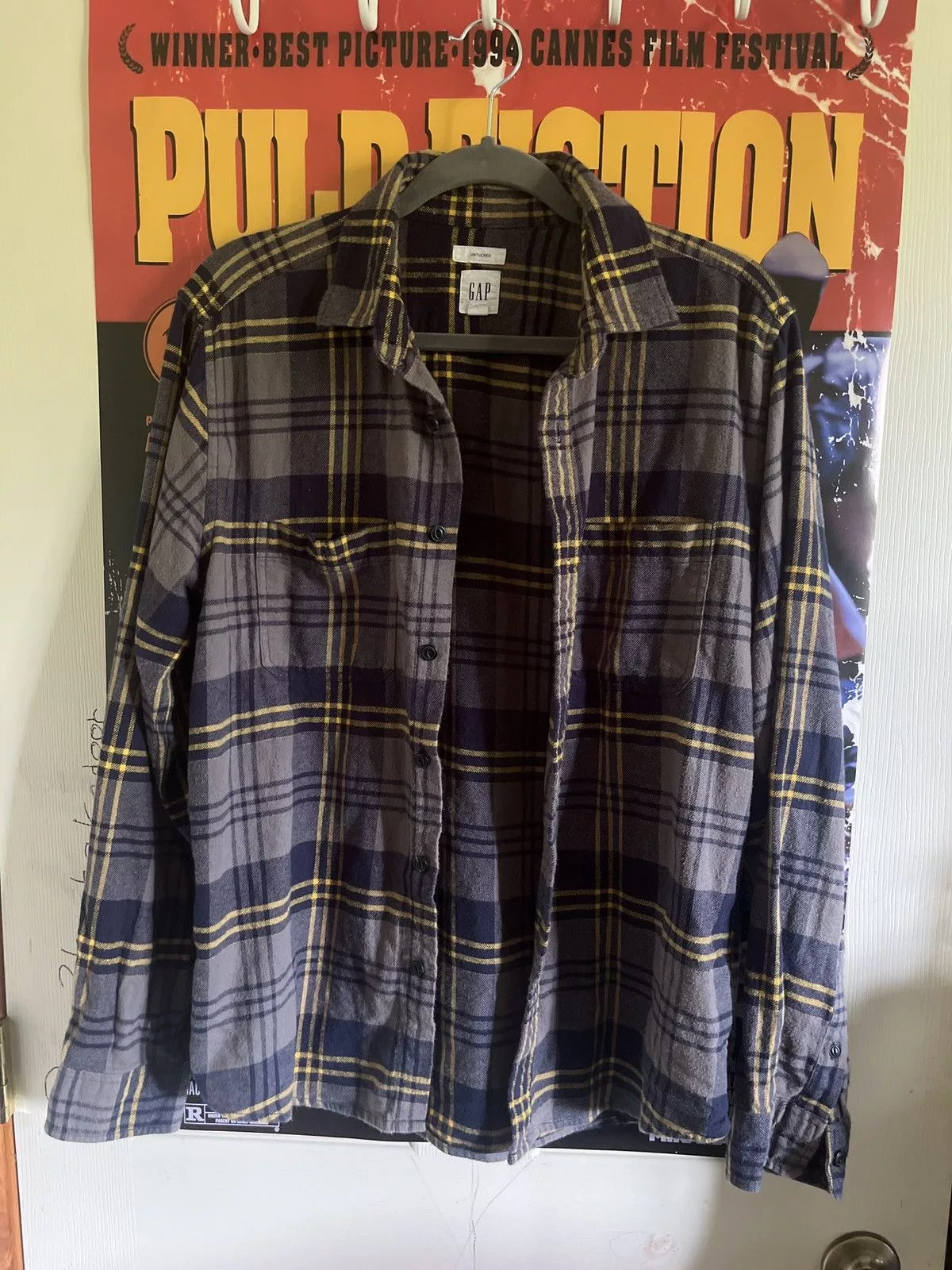 Gap Shirts Button Ups Gap × Vintage Gap Flannel Grey Gray