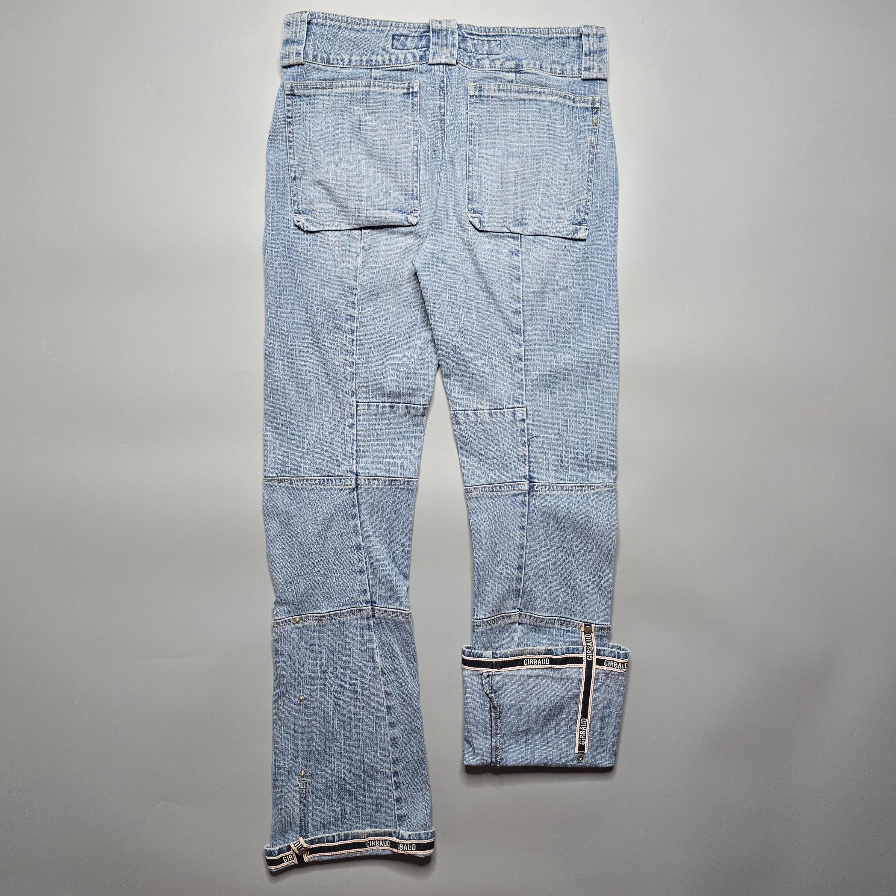 Marithe + Francois Girbaud Denim Marithe + Francois Girbaud MF+G - Y2K Bootcut Adjustable Length Jeans Blue
