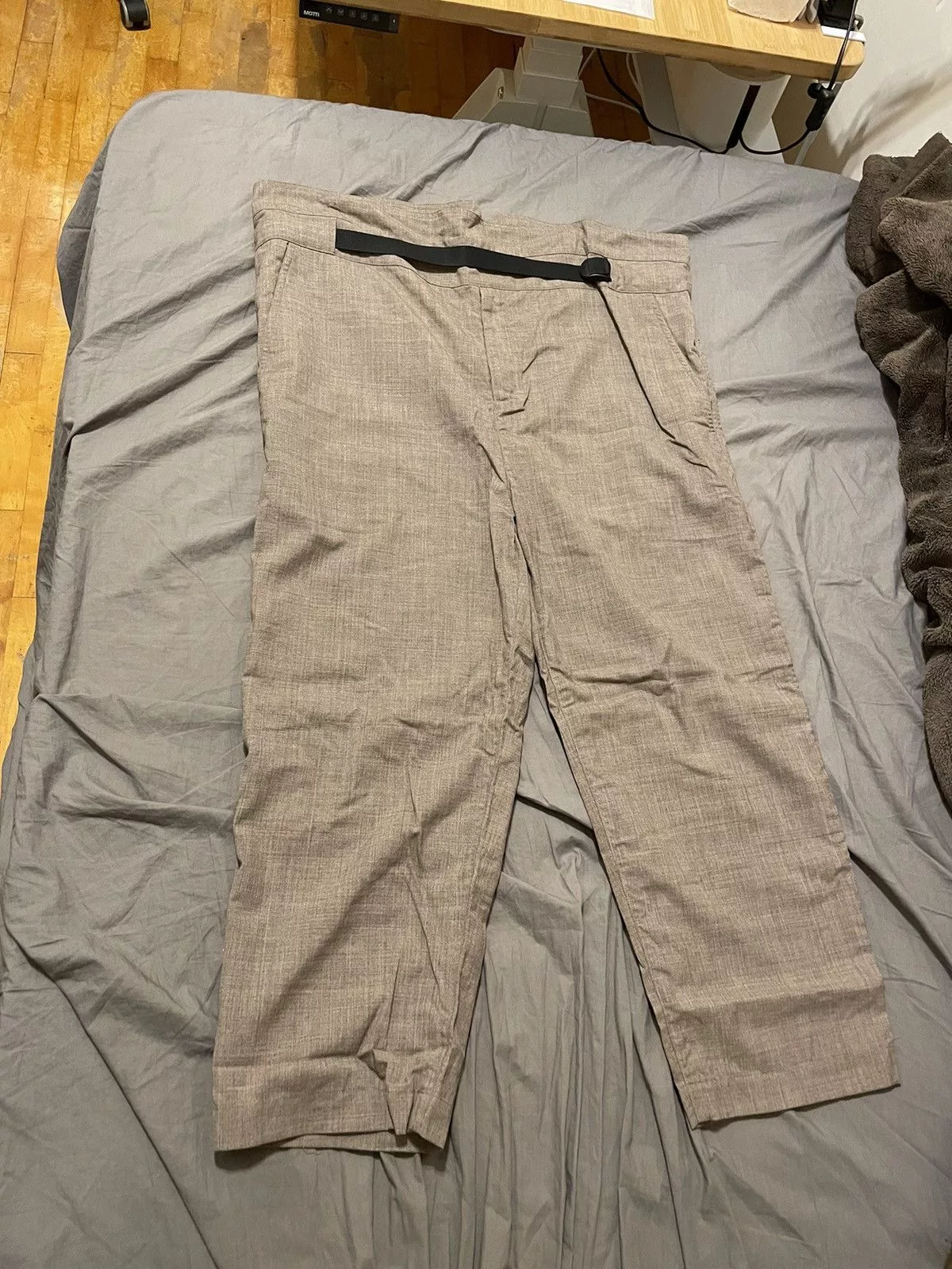 meanswhile Casual Pants Meanswhile wool high waist pants Brown