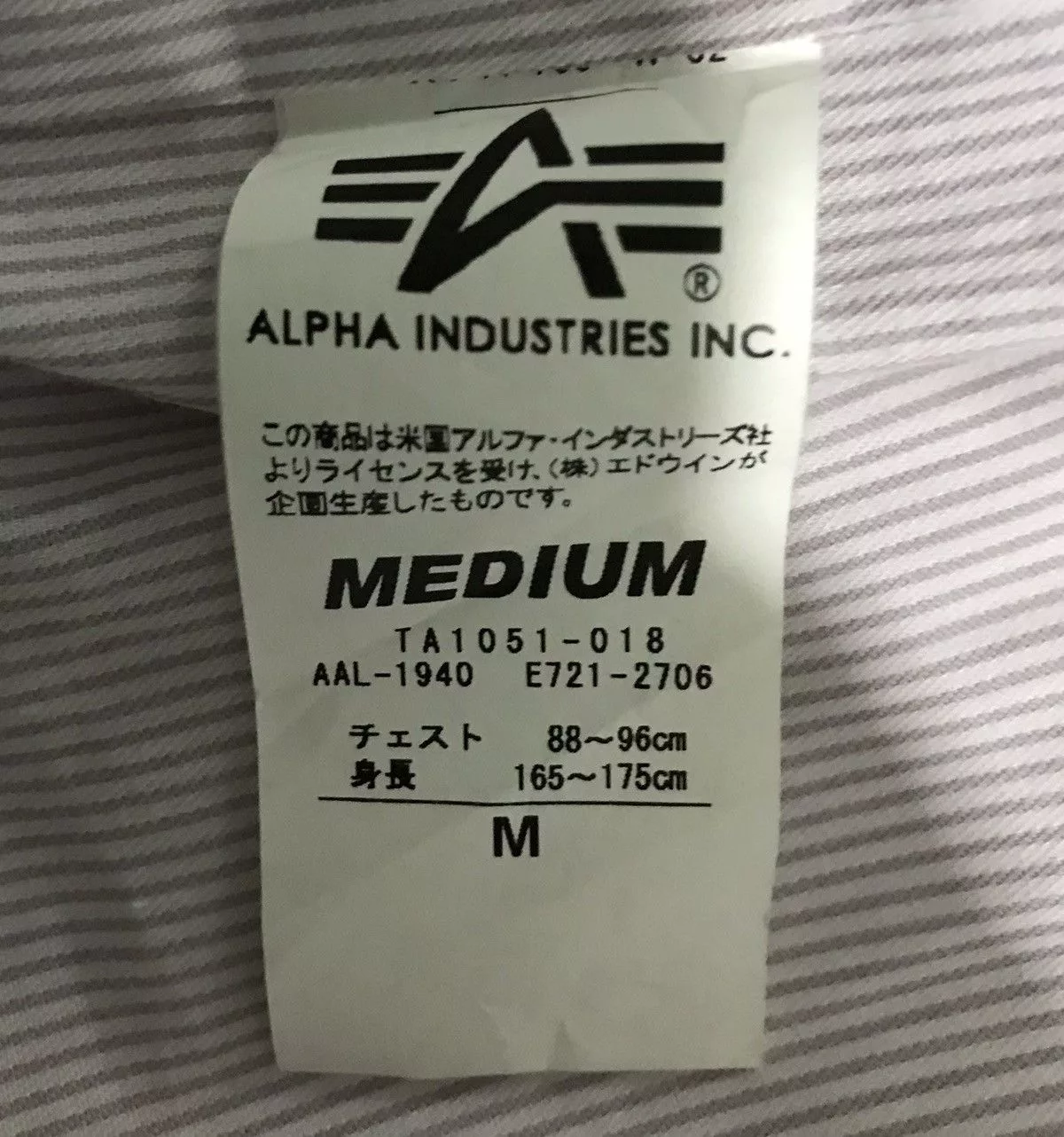 Alpha Industries Light Jackets ALPHA INDUSTRIES INC. JACKET White