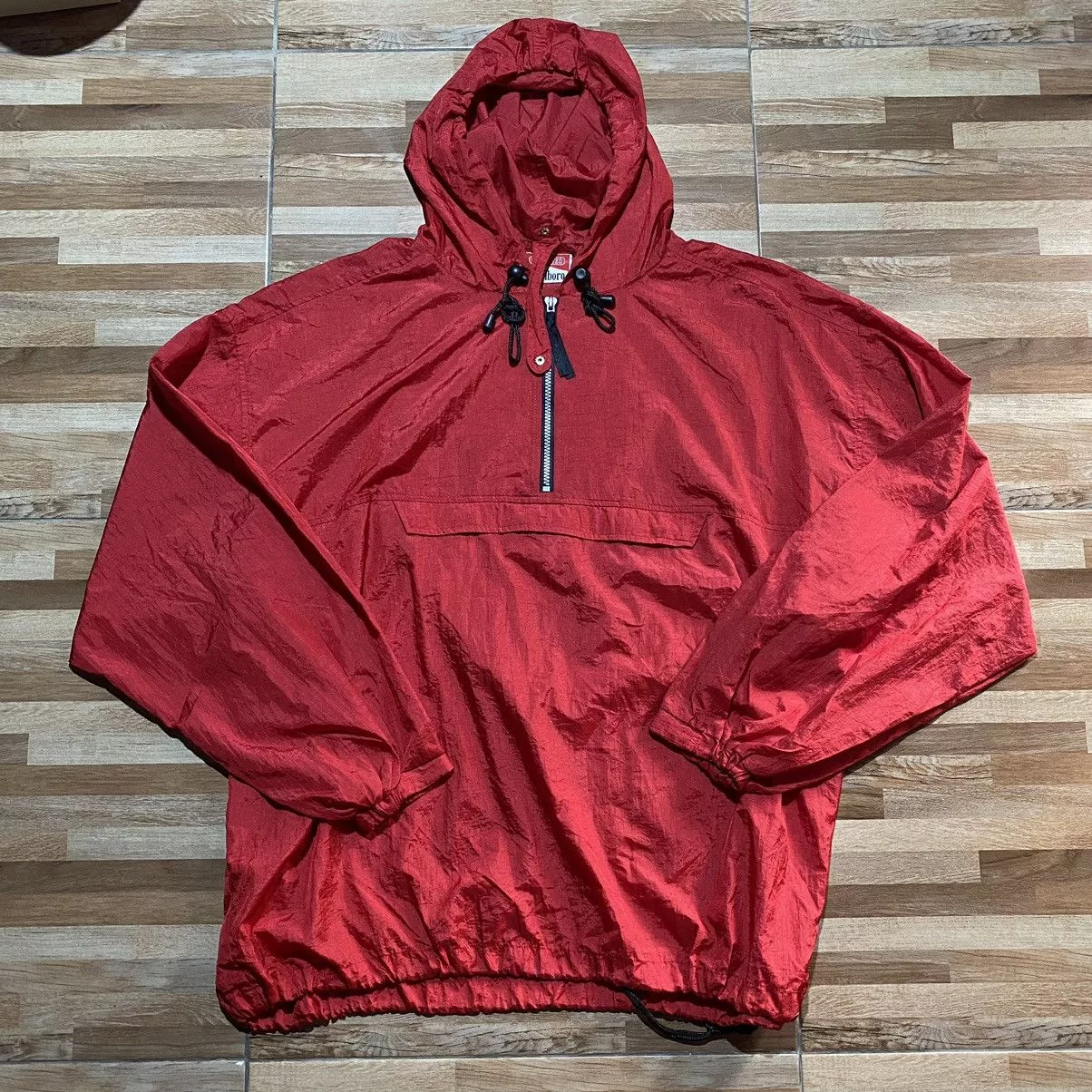 Marlboro Unlimited Light Jackets Marlboro Unlimited × Vintage 90s Marlboro Unlimited Packable nylon cagoule jacket Red