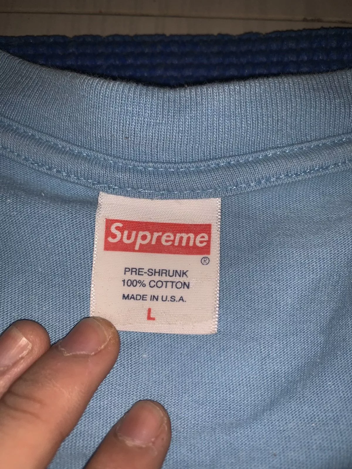Supreme Short Sleeve T Shirts Supreme Roy DeCavara Blue