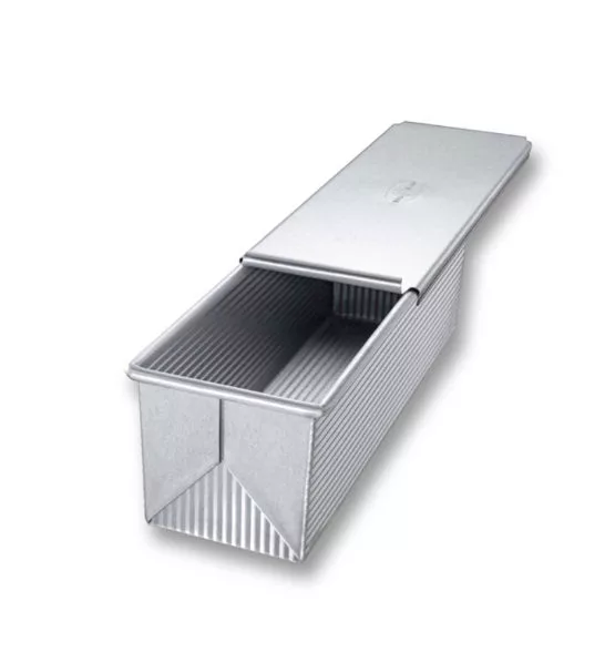 Large Pullman Loaf Pan And Cover 13X4X4