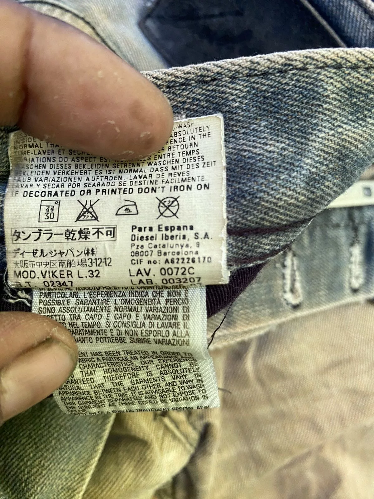 Diesel Denim Diesel × Vintage Vintage diesel viker denim pants Blue