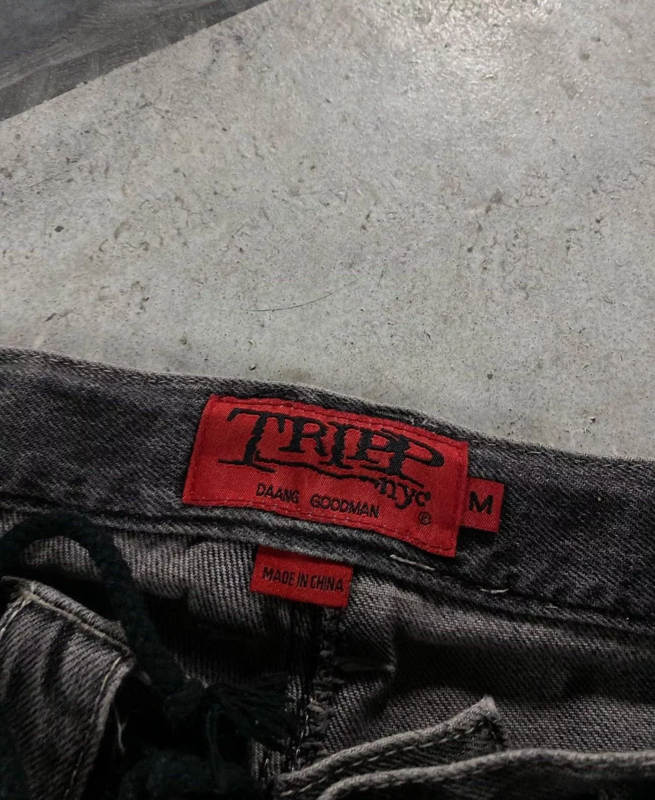 Tripp NYC Denim Tripp nyc x strap pants Black