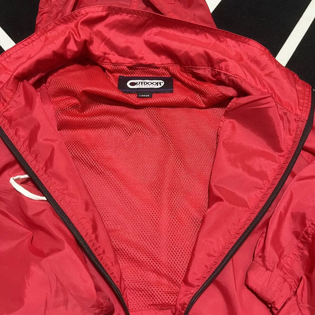 Weatherproof Light Jackets Weatherproof Outdoor Products Windbreaker Light Jacket Red Gorpcore