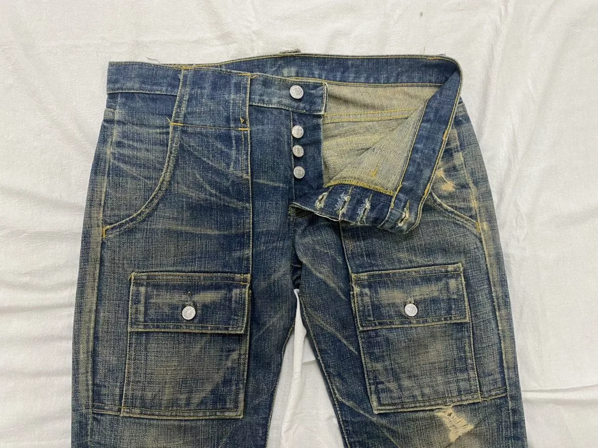Justin Denim 🔥Flare Vintage Bushpants Justin Distressed Denim💥 Multi