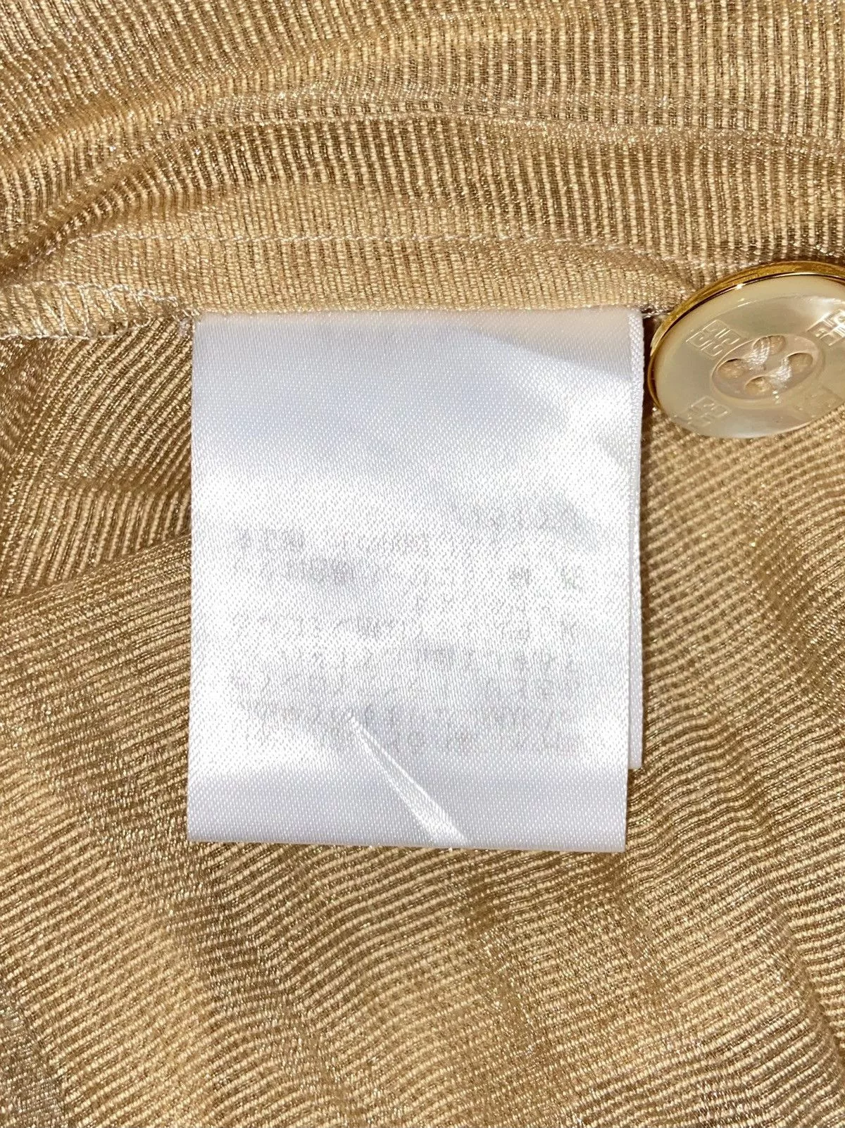 Givenchy Shirts Button Ups GLAMOUR GIVENCHY Gold Mesh Shirt
