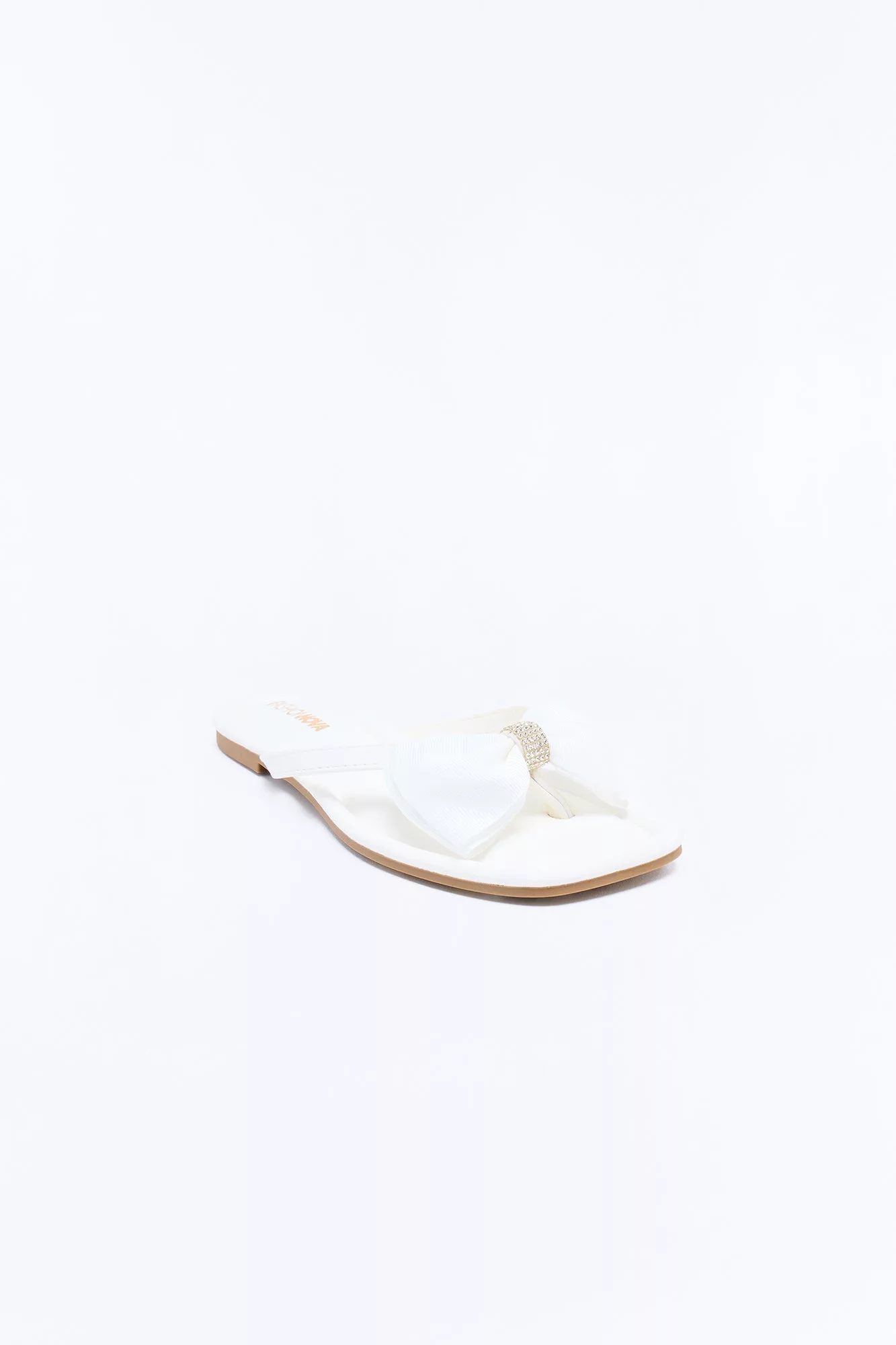 Carli Bow Flip Flops - White