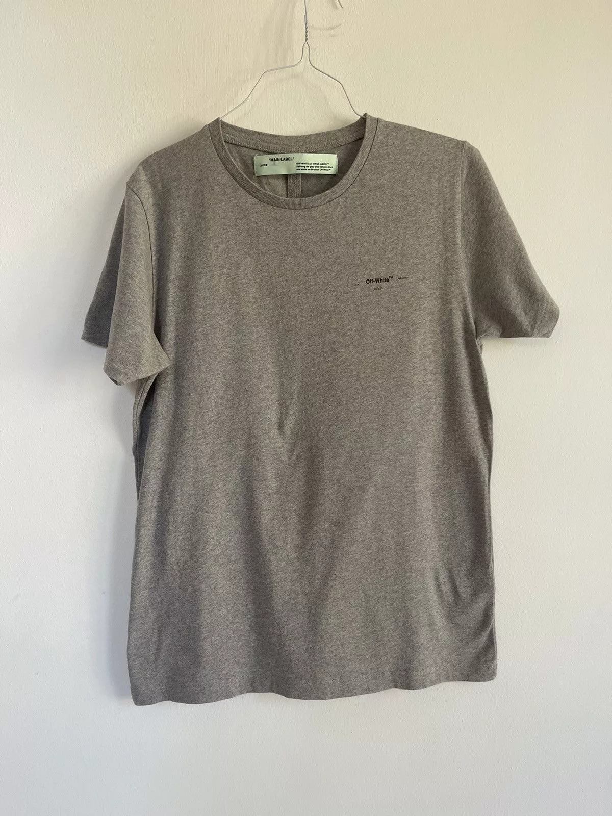Off-White Short Sleeve T Shirts Off-White Off white marker Arrows TEE Gray