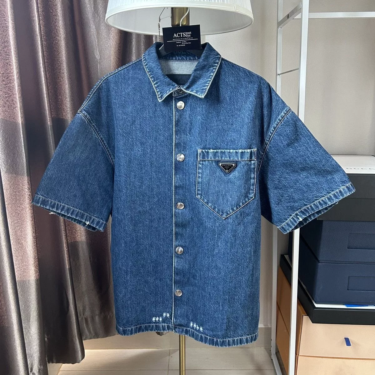 Prada Shirts Button Ups Prada denim shirt Blue
