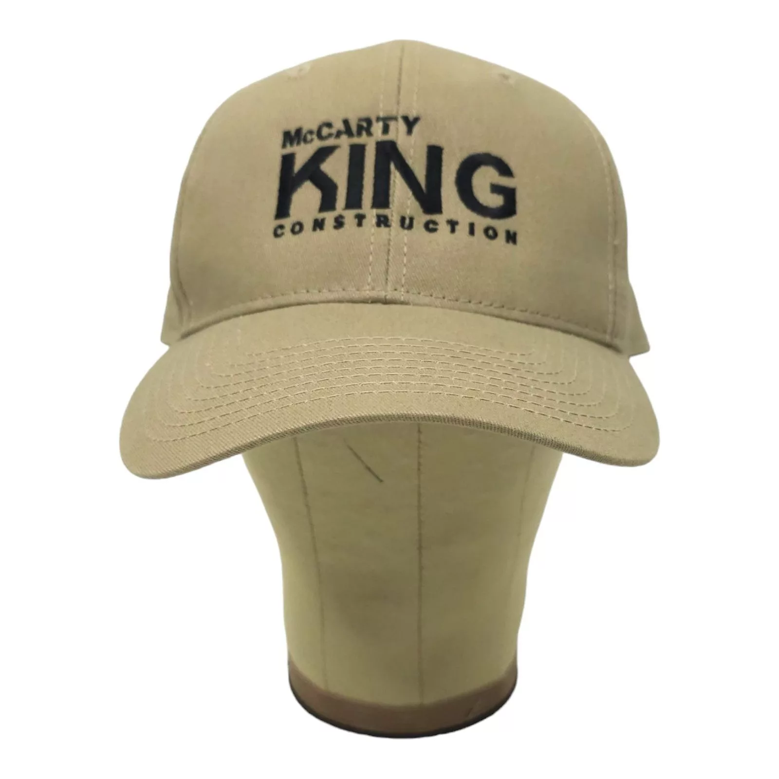 Other Hats Other McCarty King Construction Embroidered Logo Strapback Cap Beige