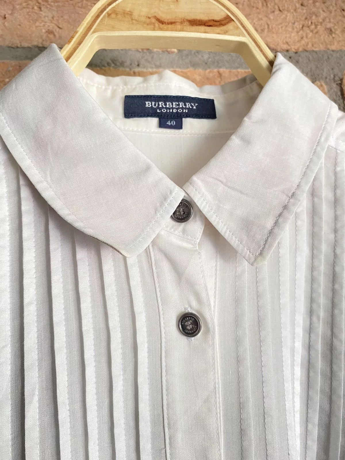 Burberry Button Ups Burberry white shirt