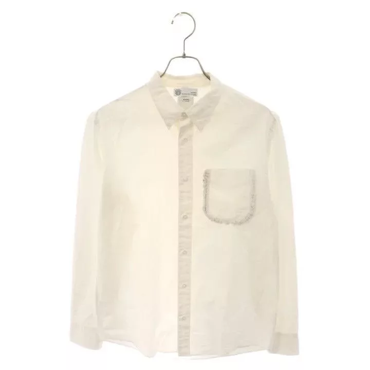 Visvim Shirts Button Ups VISVIM 13SS BECHER POCKET FRINGE SHIRT White