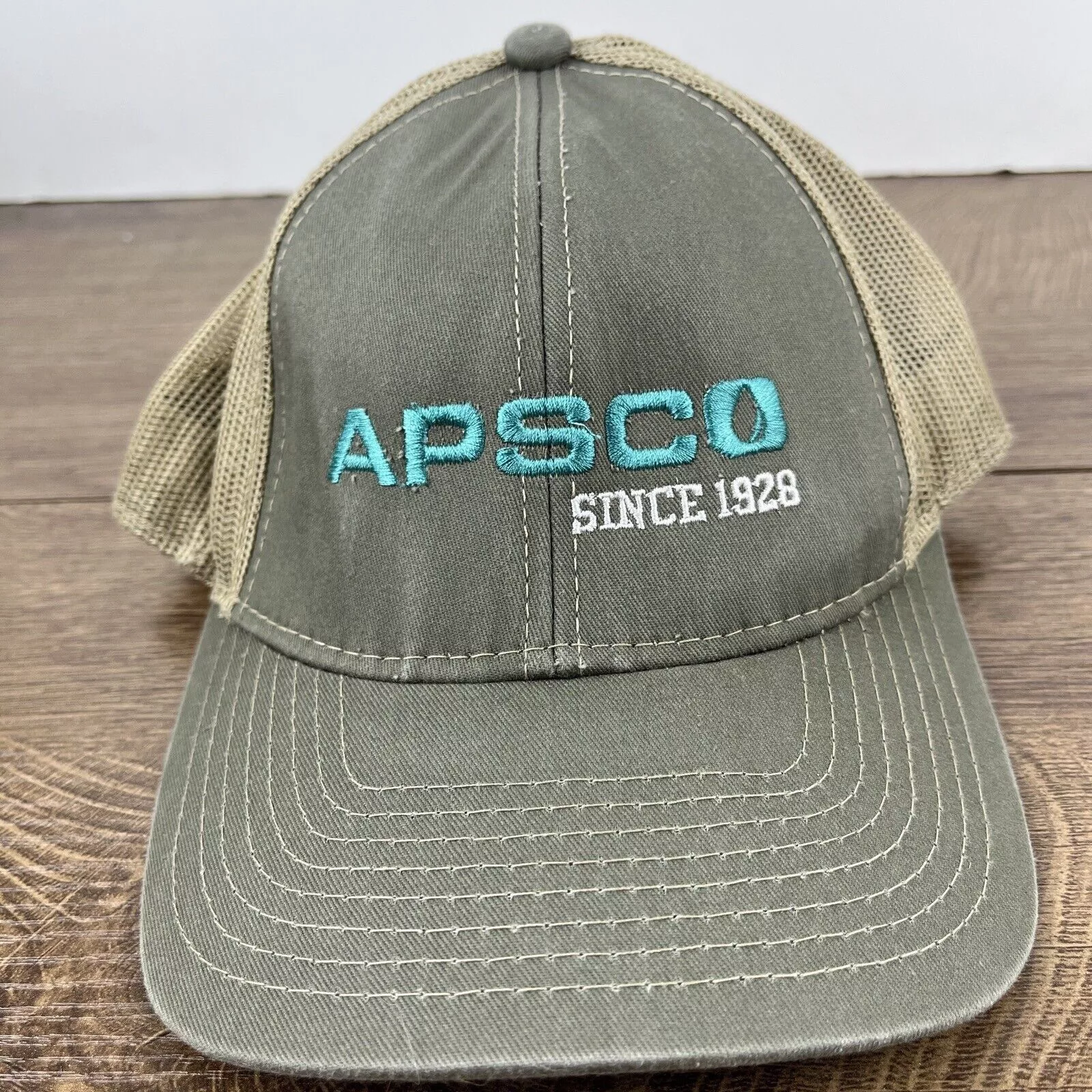 Other Hats Other Apsco Hat Apsco 1928 Hat Gray Hat Adjustable Gray Adult Size