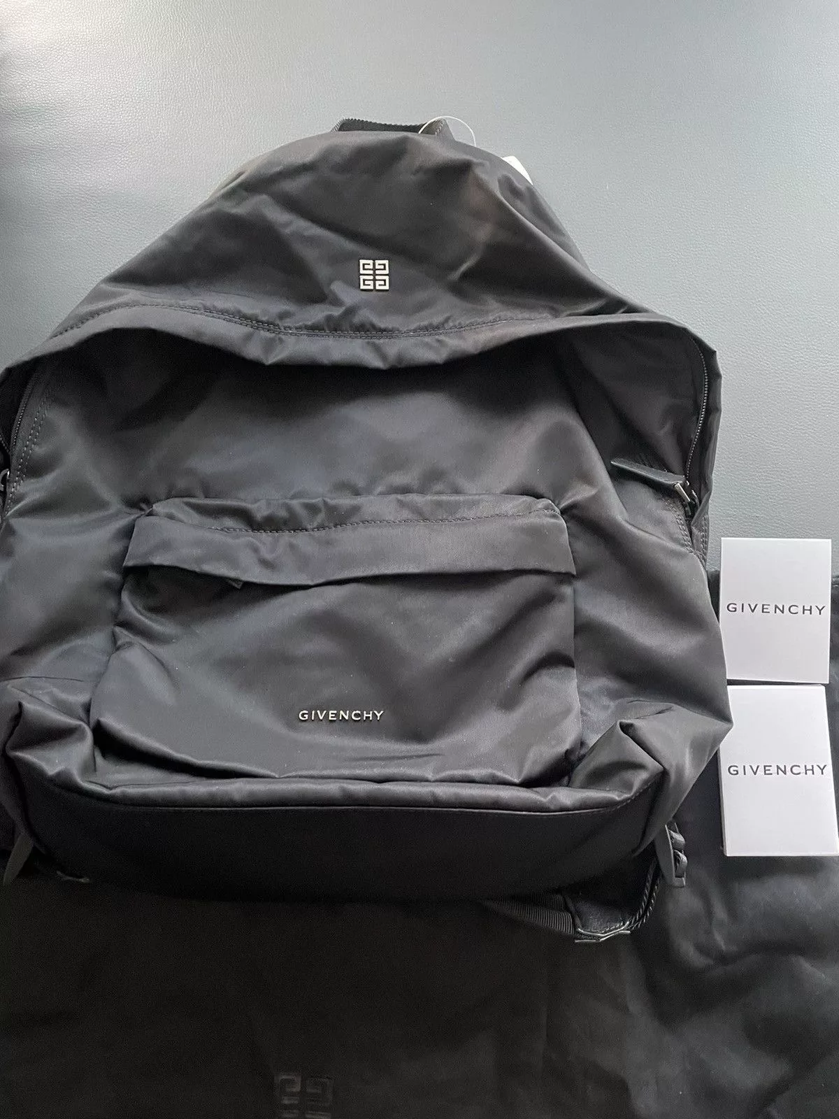 Givenchy Backpacks Givenchy Rare Limited Super Runway Classic Logo Everyday Backpack Black