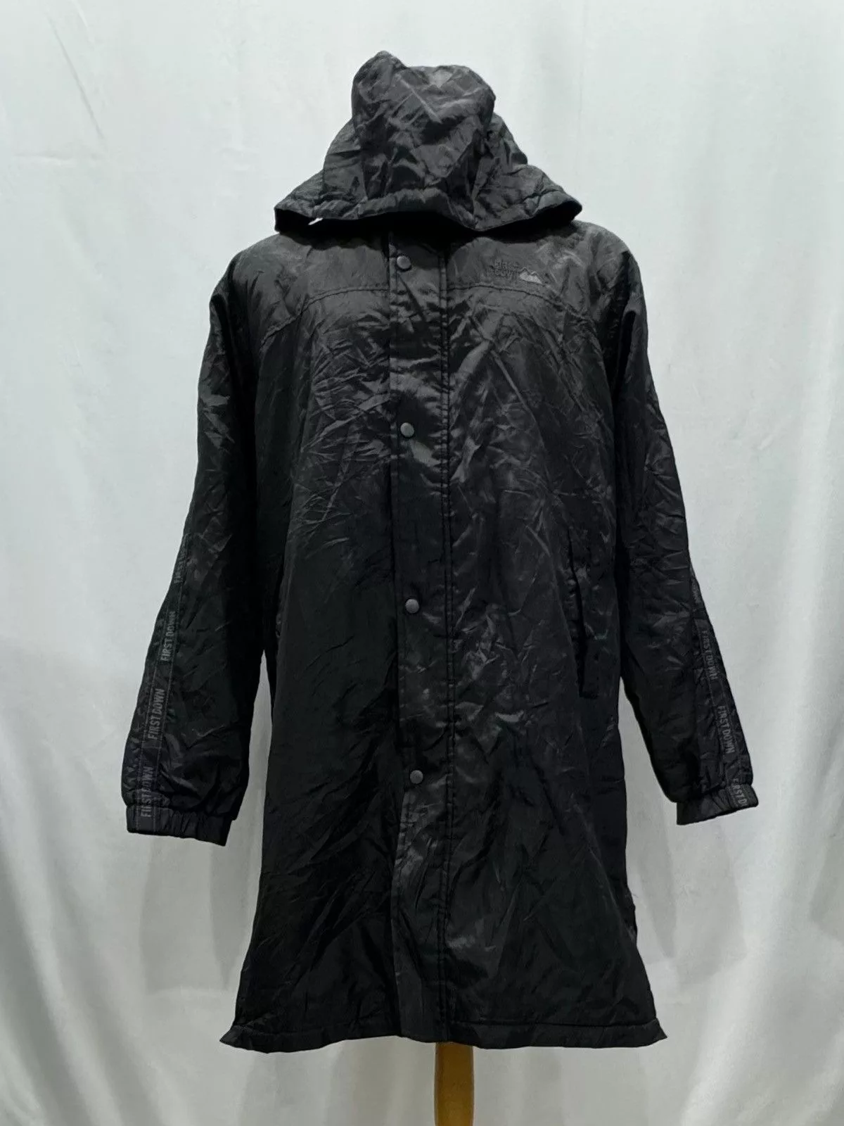 First MFG Co. Light Jackets First MFG Co. FIRST DOWN Long Hoodies Jacket Black Gorpcore