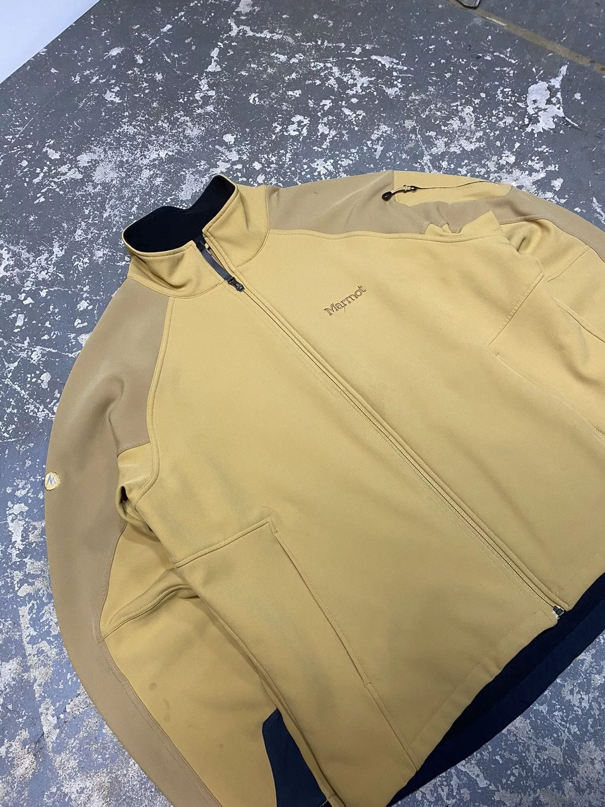Marmot Light Jackets Marmot × Vintage Marmot Men’s Gravity Softshell Windbreaker Jacket Yellow Streetwear
