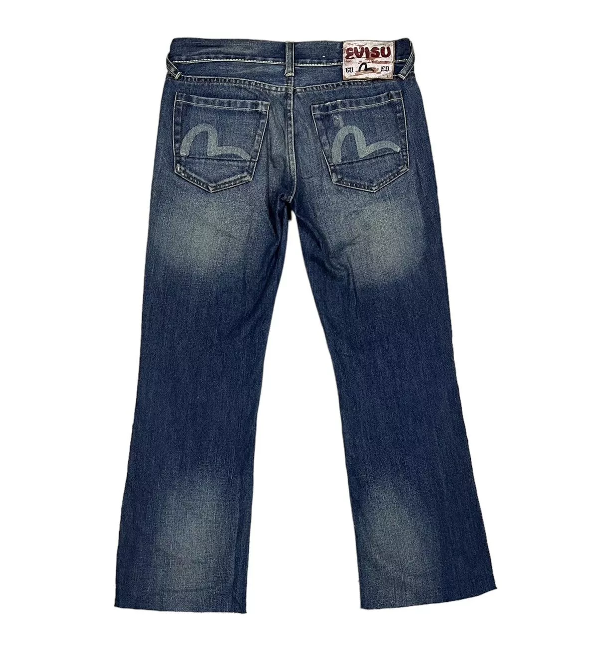 Evisu Jeans 💸BindingOffer💸 EVISU Distressed Denim For Women x Rare Blue
