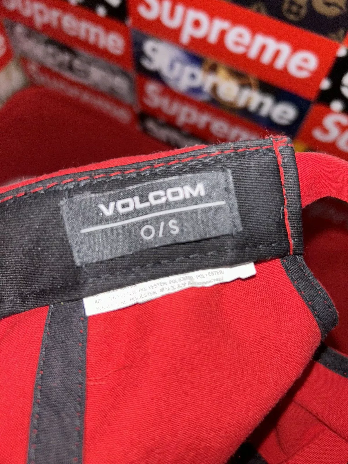 Volcom Hats Volcom Red Surf Adjustable Hat Cap