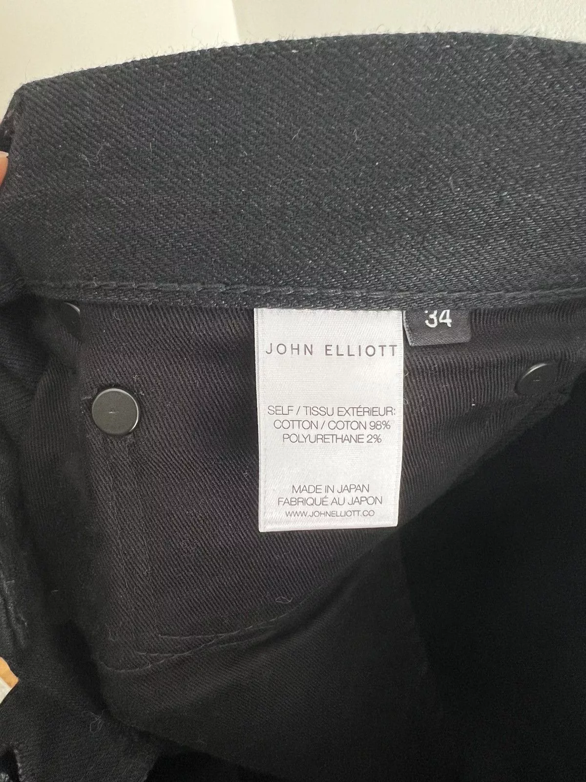 John Elliott Denim John Elliott Cast 2 Obsidian Black