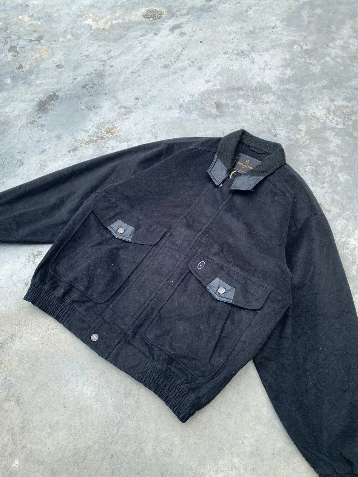 Giovanni Valentino Light Jackets Giovanni Valentino Jacket Black
