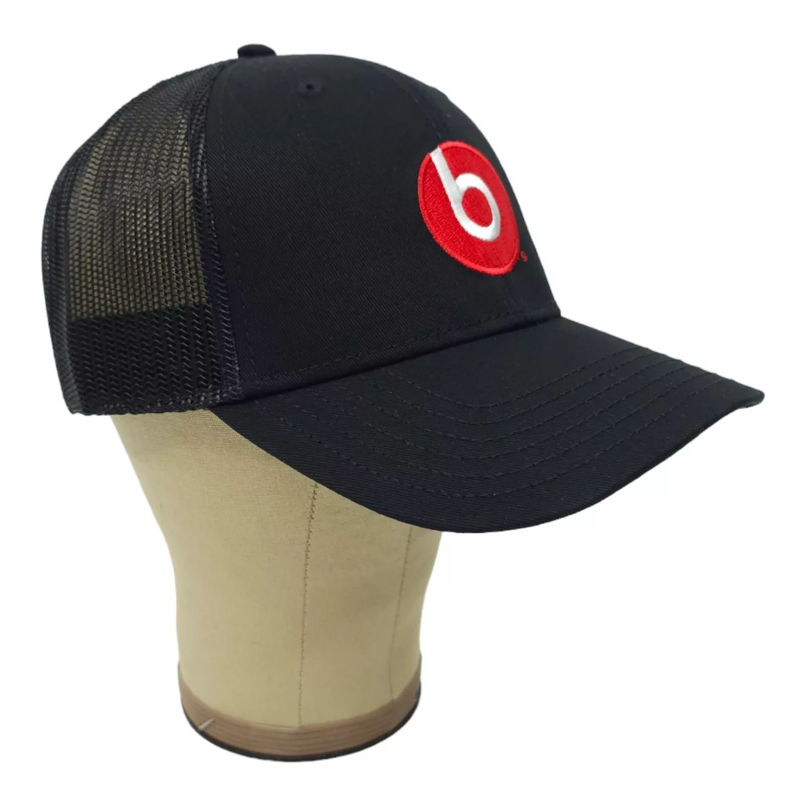 Other Hats Other Beats Dr Dre Embroidered Logo Black Mesh Trucker Snapback