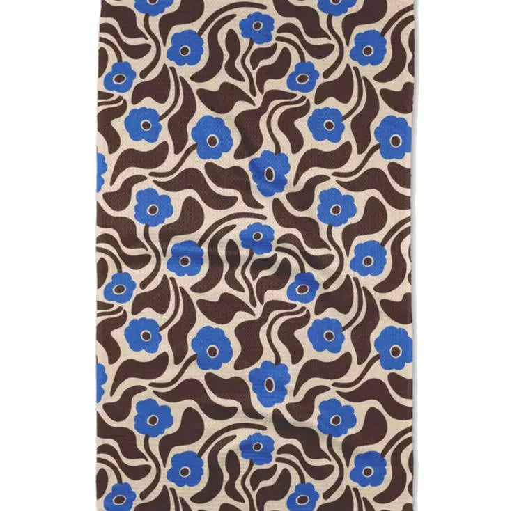 Dancing Blooms Tea Towel