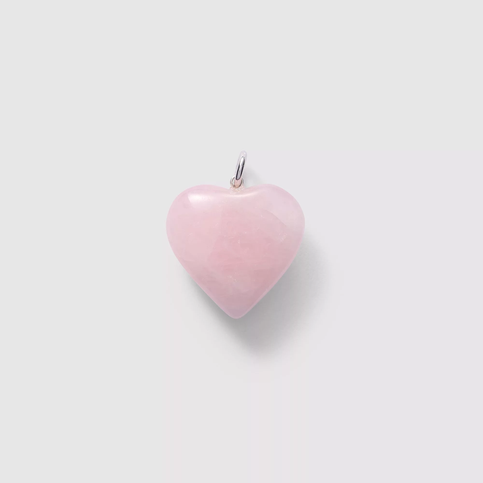 Rose Quartz Heart Charm