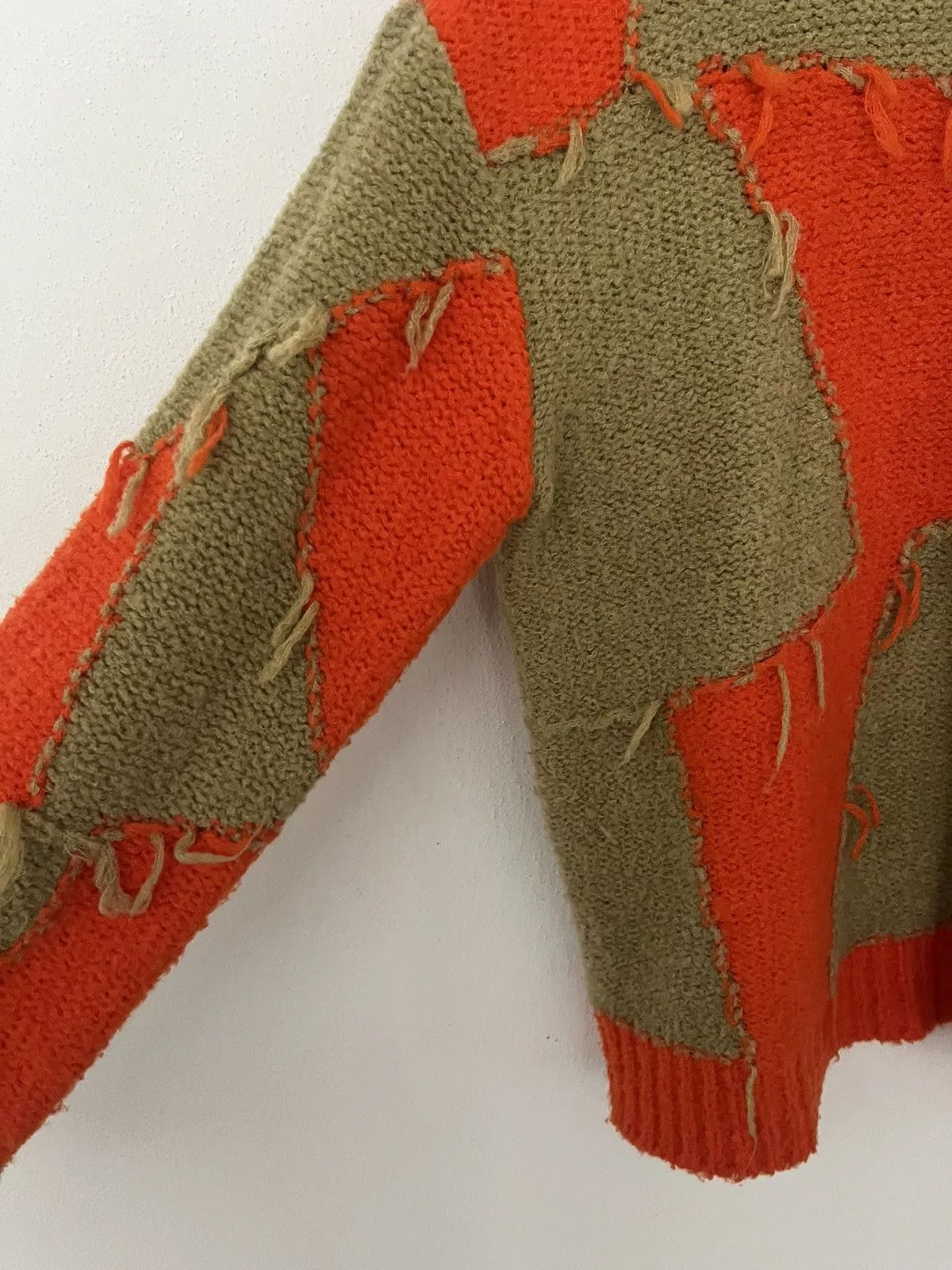 Andersson Bell Sweaters Knitwear Andersson Bell orange / beige patchwork knit sweater