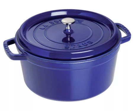 Dark Blue 9 qt Round Cocotte