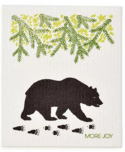 Black Bear Swedish Dishcloth