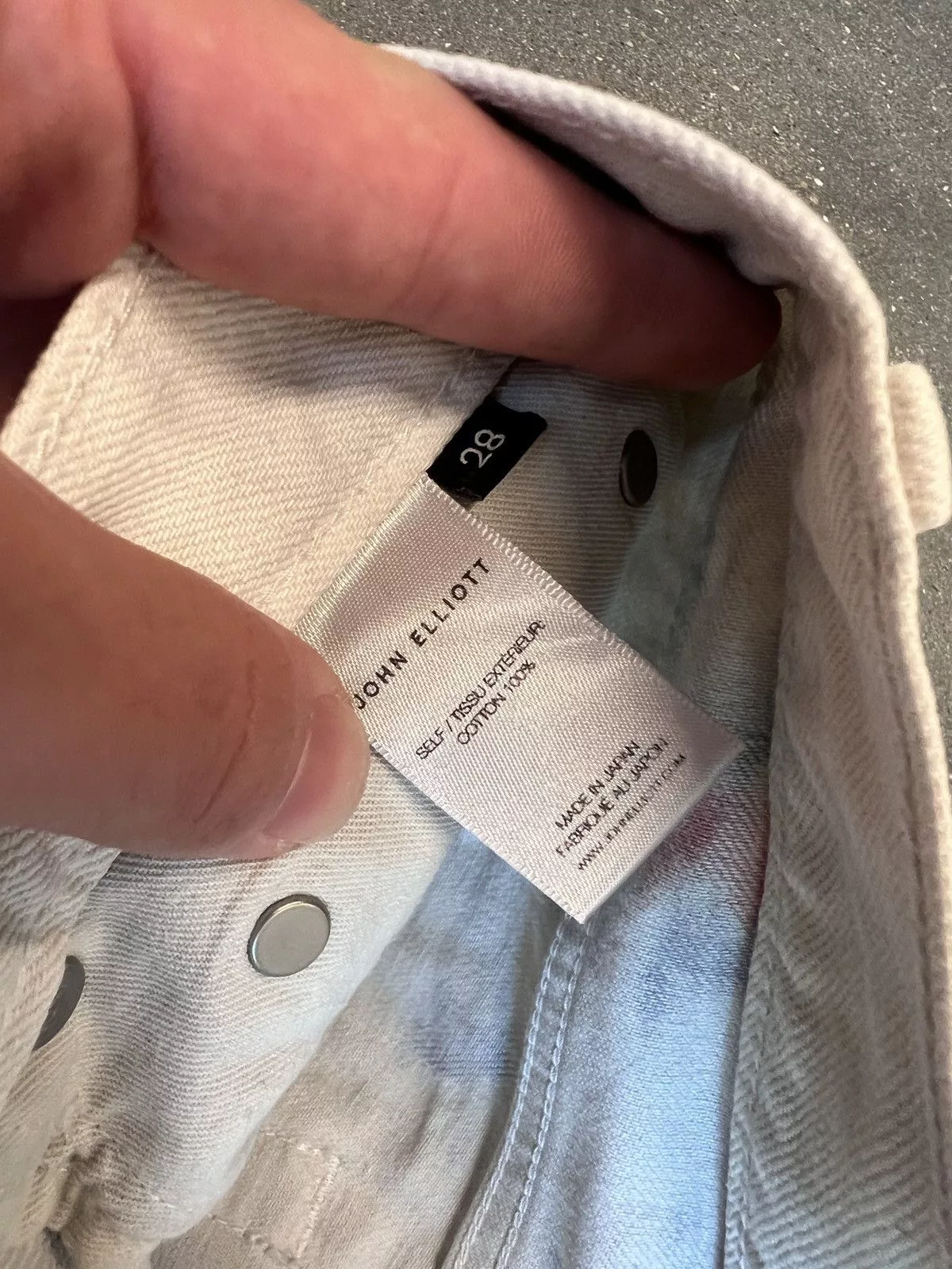 John Elliott Denim John Elliott John Elliot Watercolor Jeans White