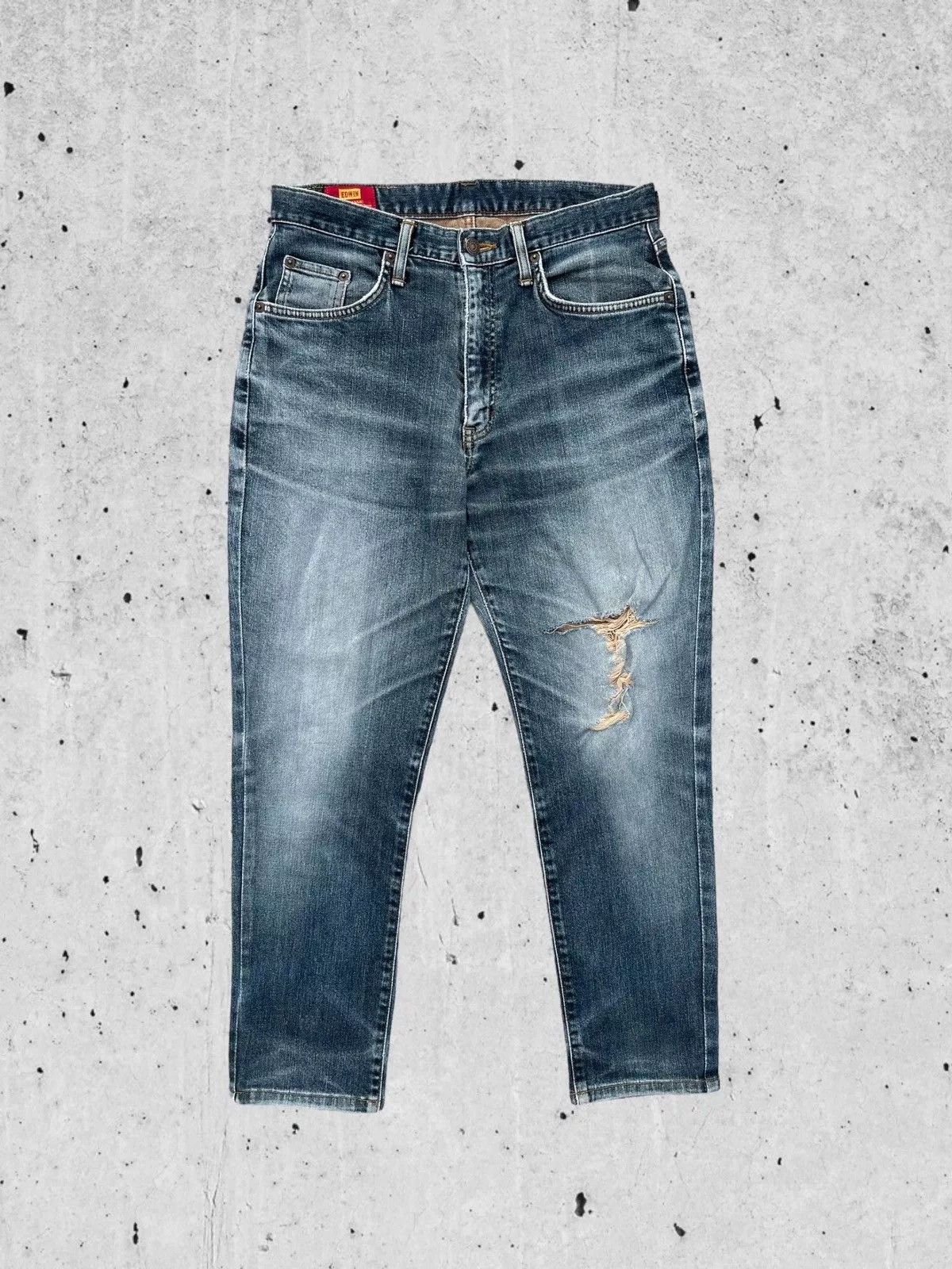 Edwin Denim Edwin × Japanese Brand 🔥Edwin Us Classic 603 Distressed Denim W31🔥 Blue