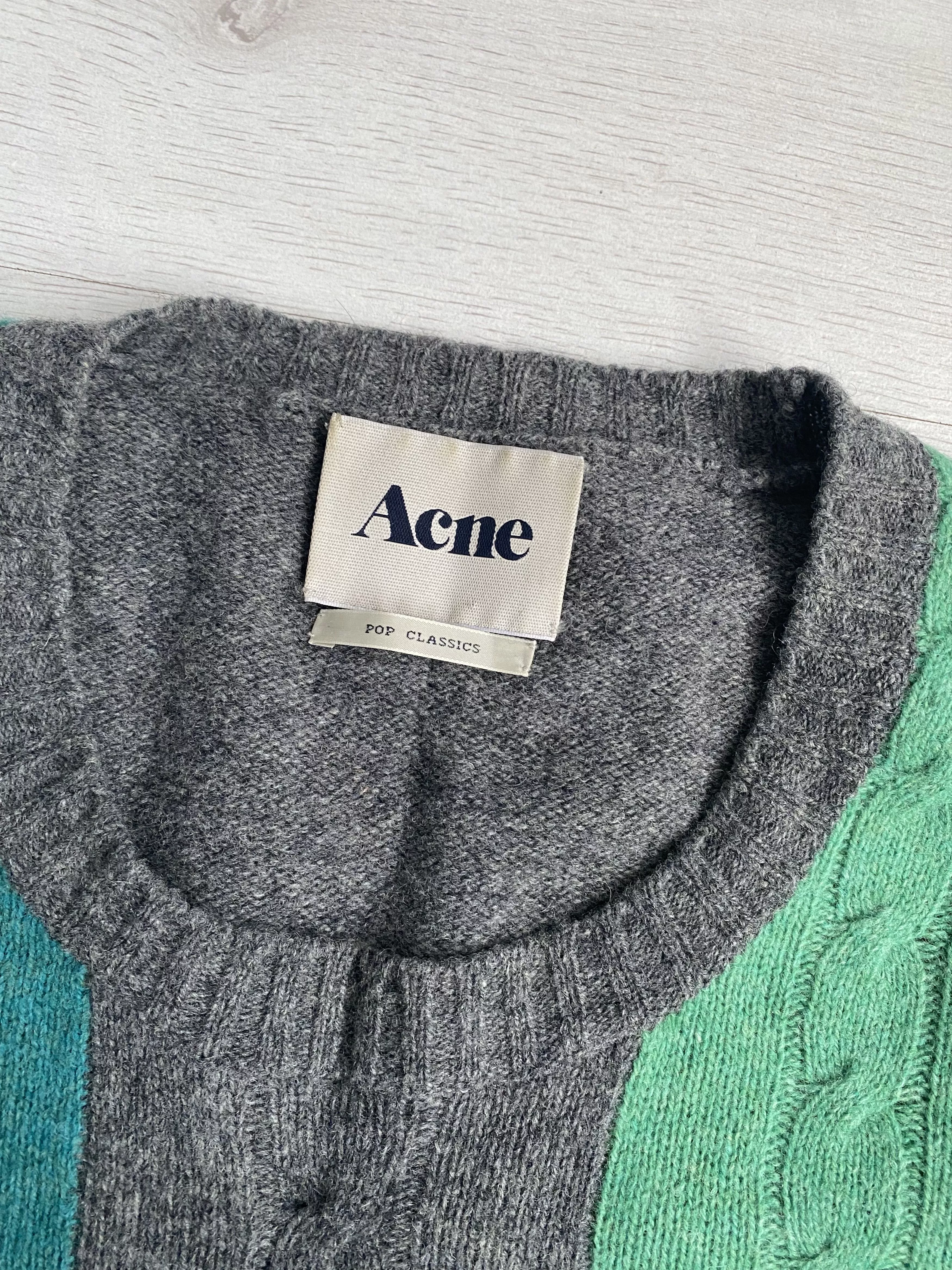Acne Studios Sweaters Knitwear Acne Studios Men’s Pop classics Lambswool Sweater Gray