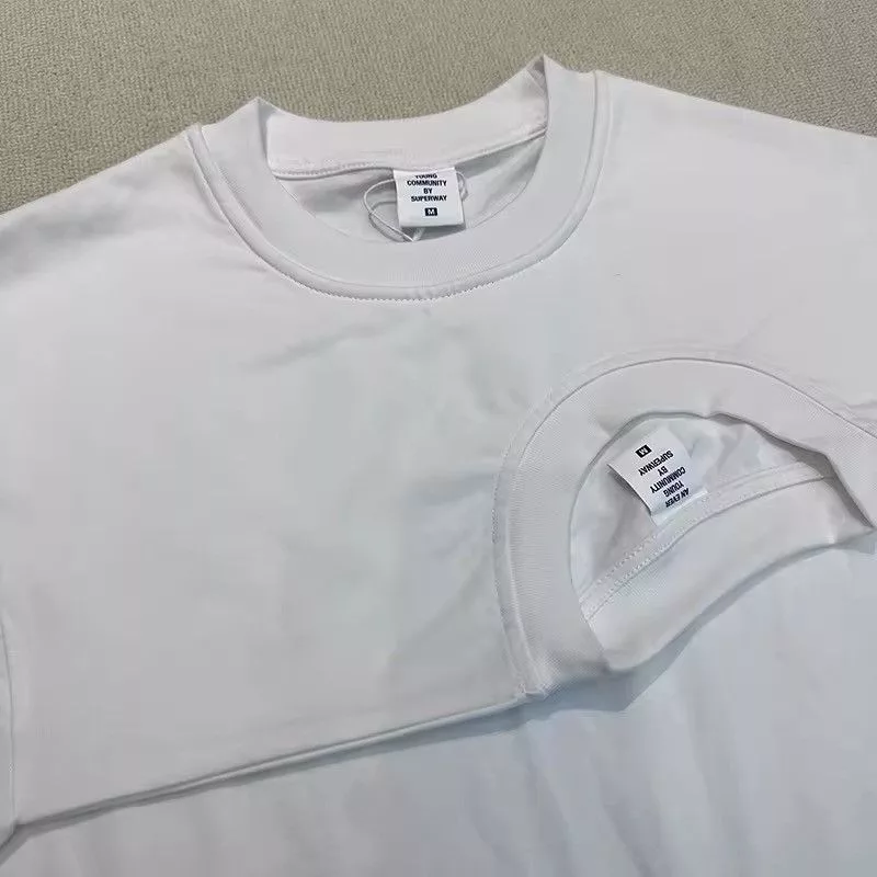 Japanese Brand Shirts Button Ups Japanese Brand "Fake Two Shirt" White Tshirt Vintage