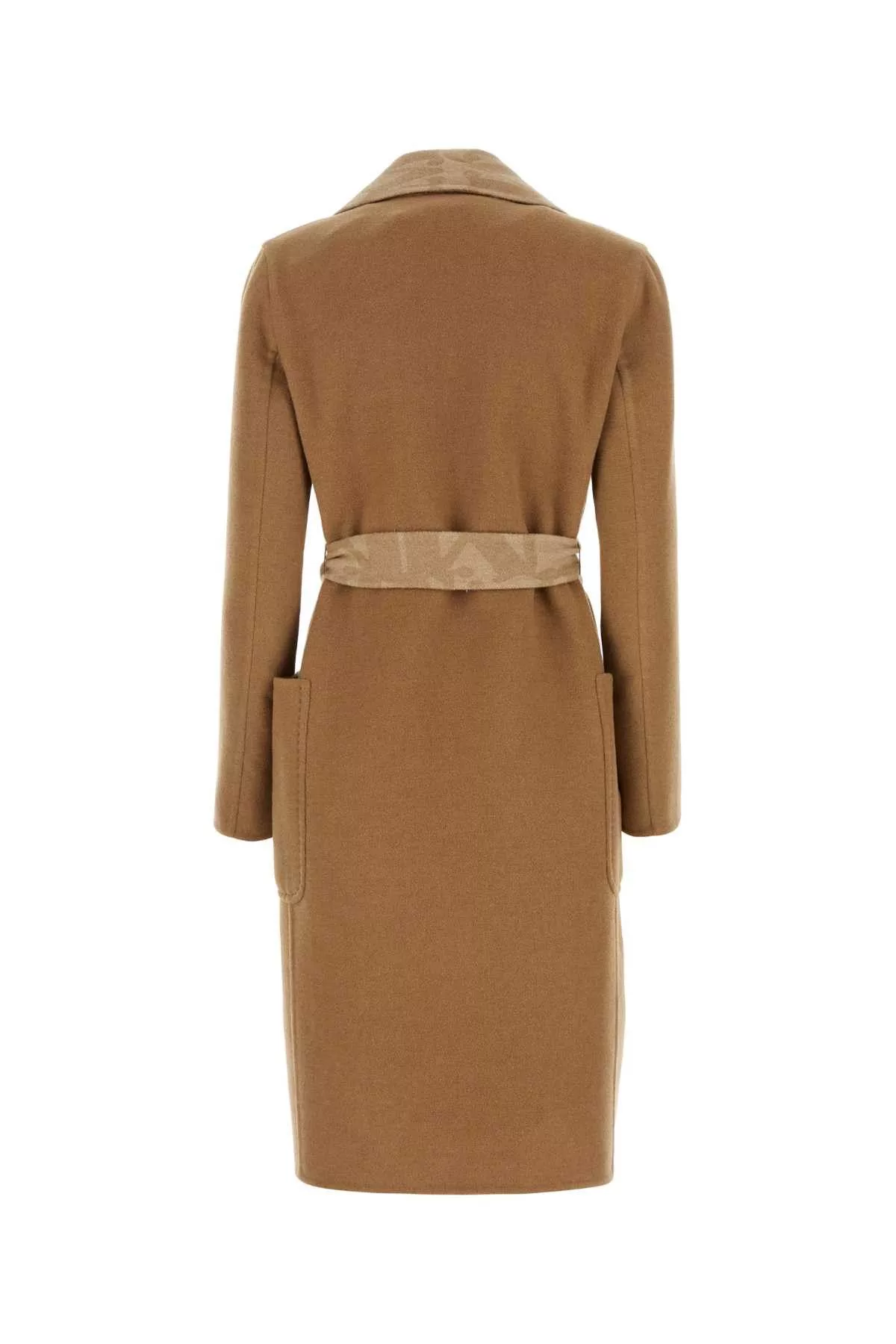 Max Mara Coats Max Mara Biscuit Camel Abito Coat Multi