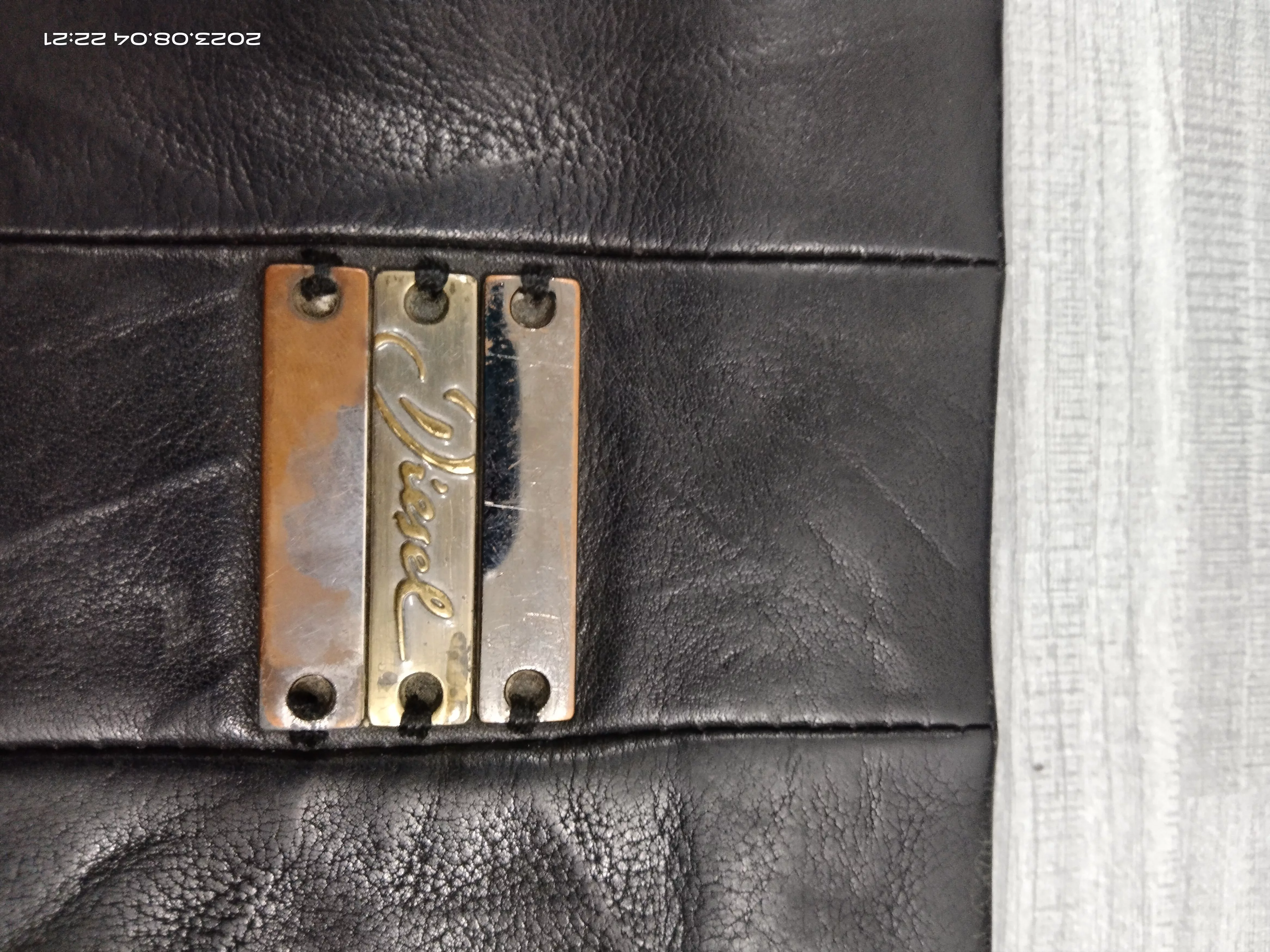 Diesel Wallets Diesel × Leather DIESEL LEATHER LONG WALLET Black