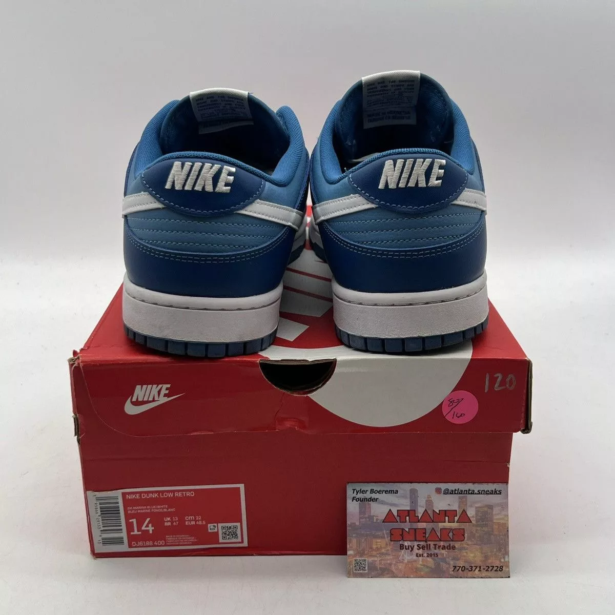 Nike Low Top Sneakers Nike dunk low dark Marina blue