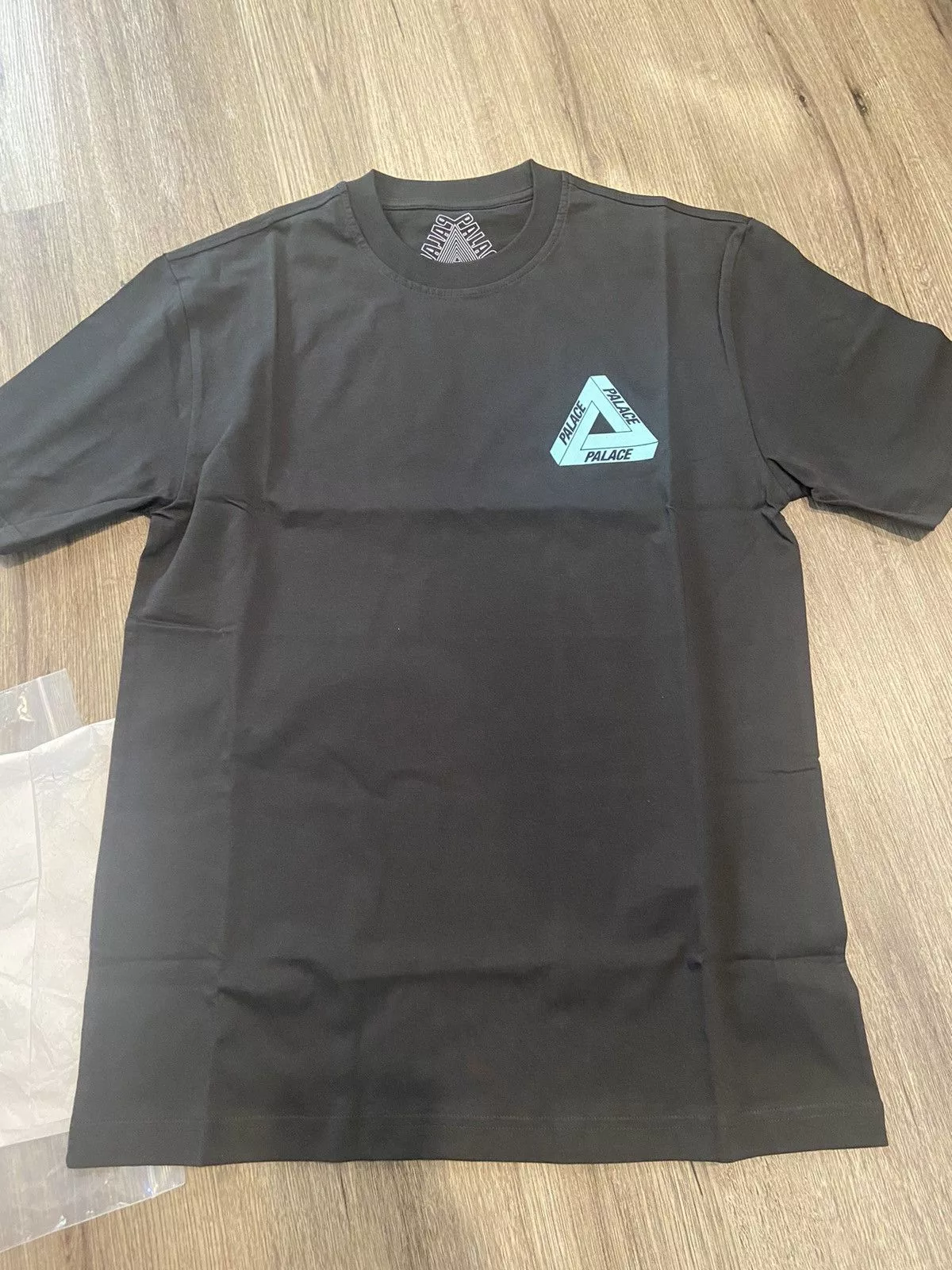 Palace Short Sleeve T Shirts Palace tri-to-help t-shirt black/turquoise