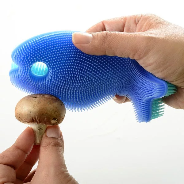 Fish Silicone Dish Brush