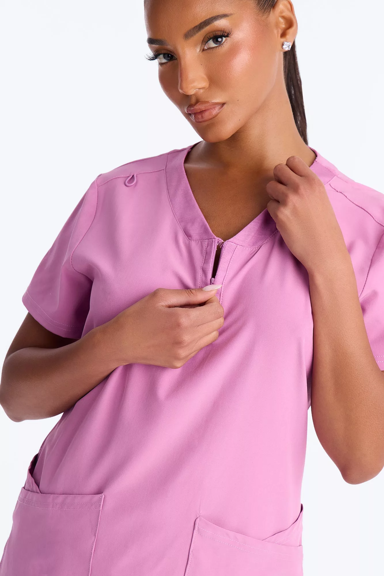 Double Shift Uniform Scrub Jogger Pant Set - Purple