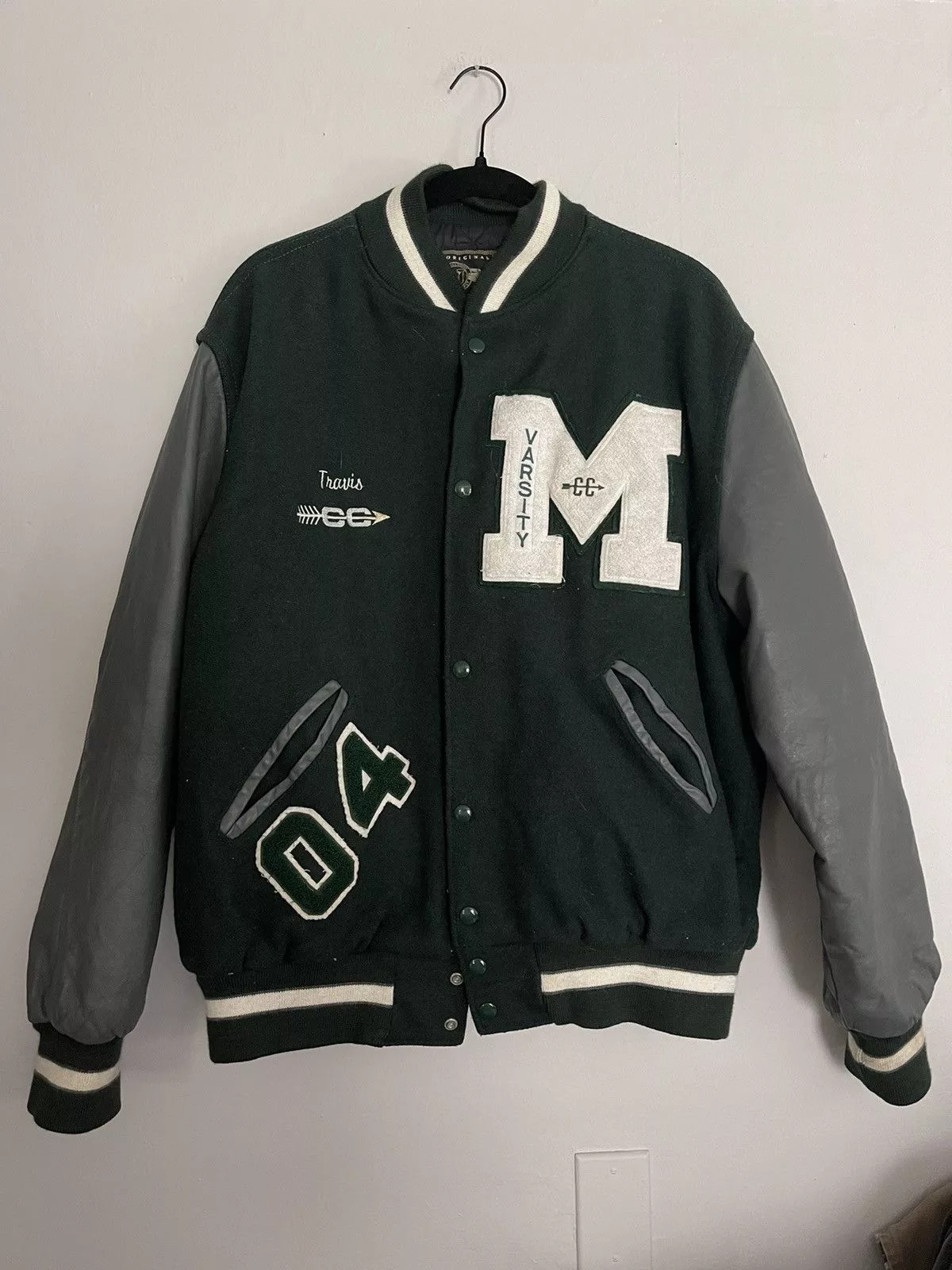 Vintage Bombers Vintage Varsity Jacket Size XL Green