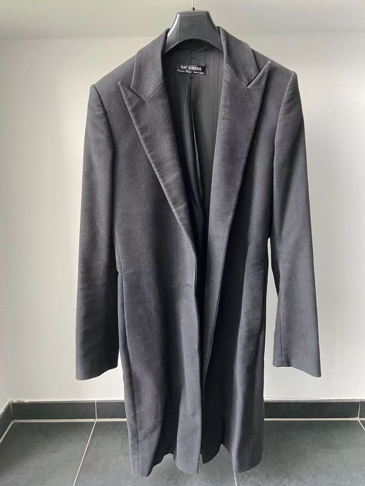 Raf Simons Vests Raf Simons A/W 1998-1999 Coat Black