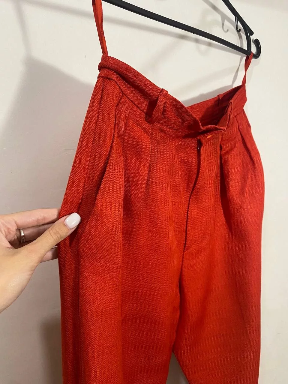 Yves Saint Laurent Vintage pants Red