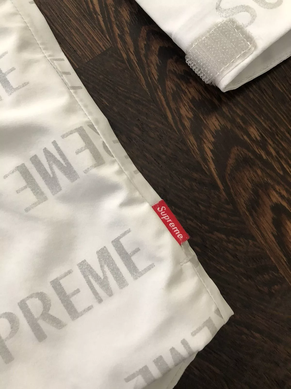 Supreme Raincoats Supreme 3M Reflective Repeat Rain Jacket White